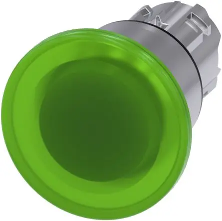 Produktfoto 1 von Siemens SIRIUS ACT Drucktastenkopf Ø 22 mm, Grün Rastend Rund Rund Kunststoff, IP66