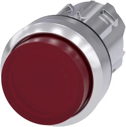 Produktfoto 1 von Siemens SIRIUS ACT Drucktastenkopf Ø 22 mm, Rot Tastend Rund Rund Kunststoff, IP66