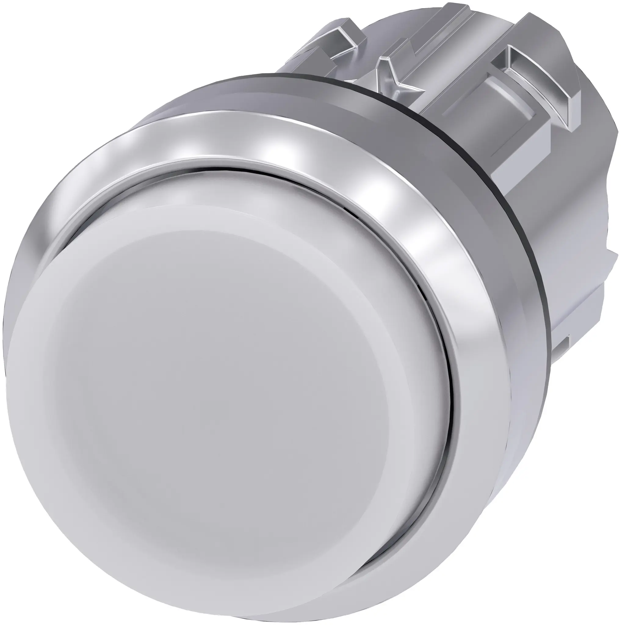 Produktfoto 1 von Siemens SIRIUS ACT Drucktastenkopf Ø 22 mm, Weiß Tastend Rund Rund Kunststoff, IP66