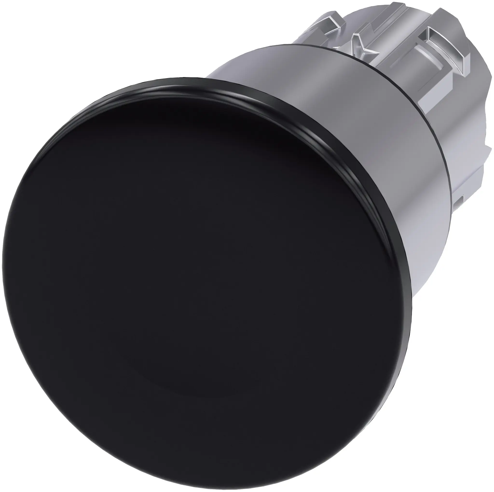 Produktfoto 1 von Siemens SIRIUS ACT Drucktastenkopf Ø 22 mm, Schwarz Rastend Rund Rund Kunststoff, IP66
