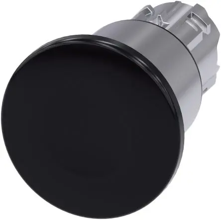 Produktfoto 1 von Siemens SIRIUS ACT Drucktastenkopf Ø 22 mm, Schwarz Rastend Rund Rund Kunststoff, IP66