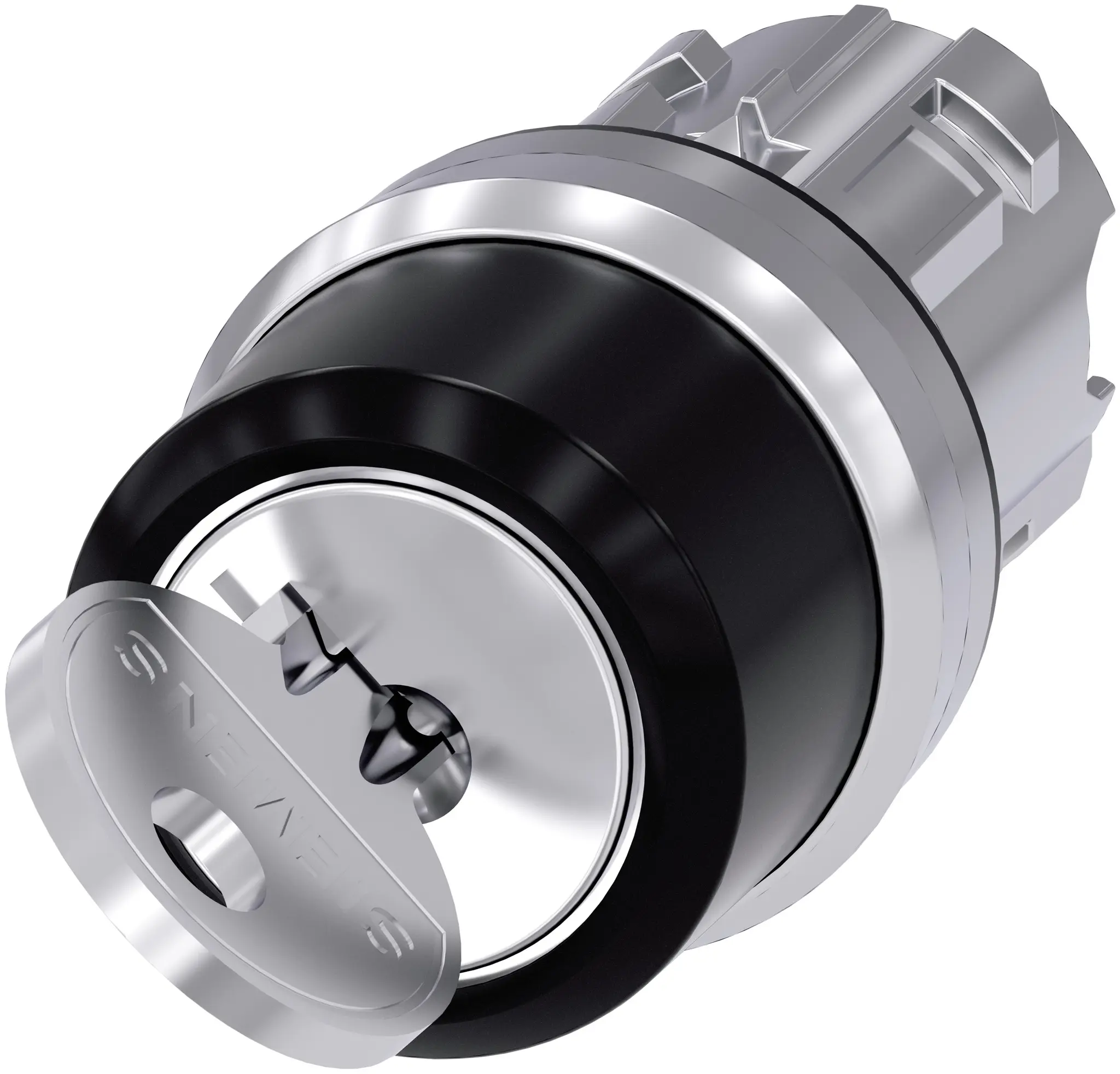 Produktfoto 1 von Siemens SIRIUS ACT 3SU10 Schlüsselschalterkopf 22 mm 2 Positionen Ronis Rastend IP40, IP66, IP69K