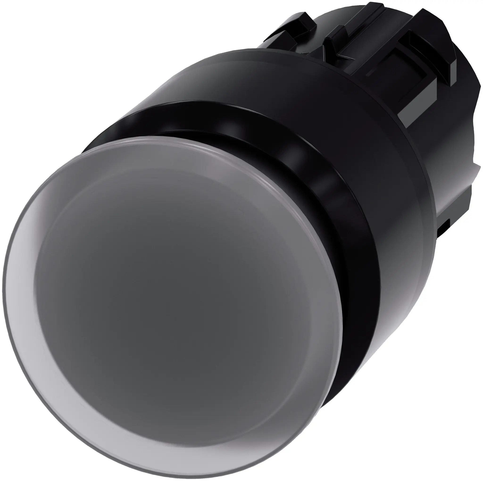 Produktfoto 1 von Siemens 3SU1 Drucktastenkopf Ø 22 mm, lichtdurchlässig Rastend Rund Rund Kunststoff, IP66