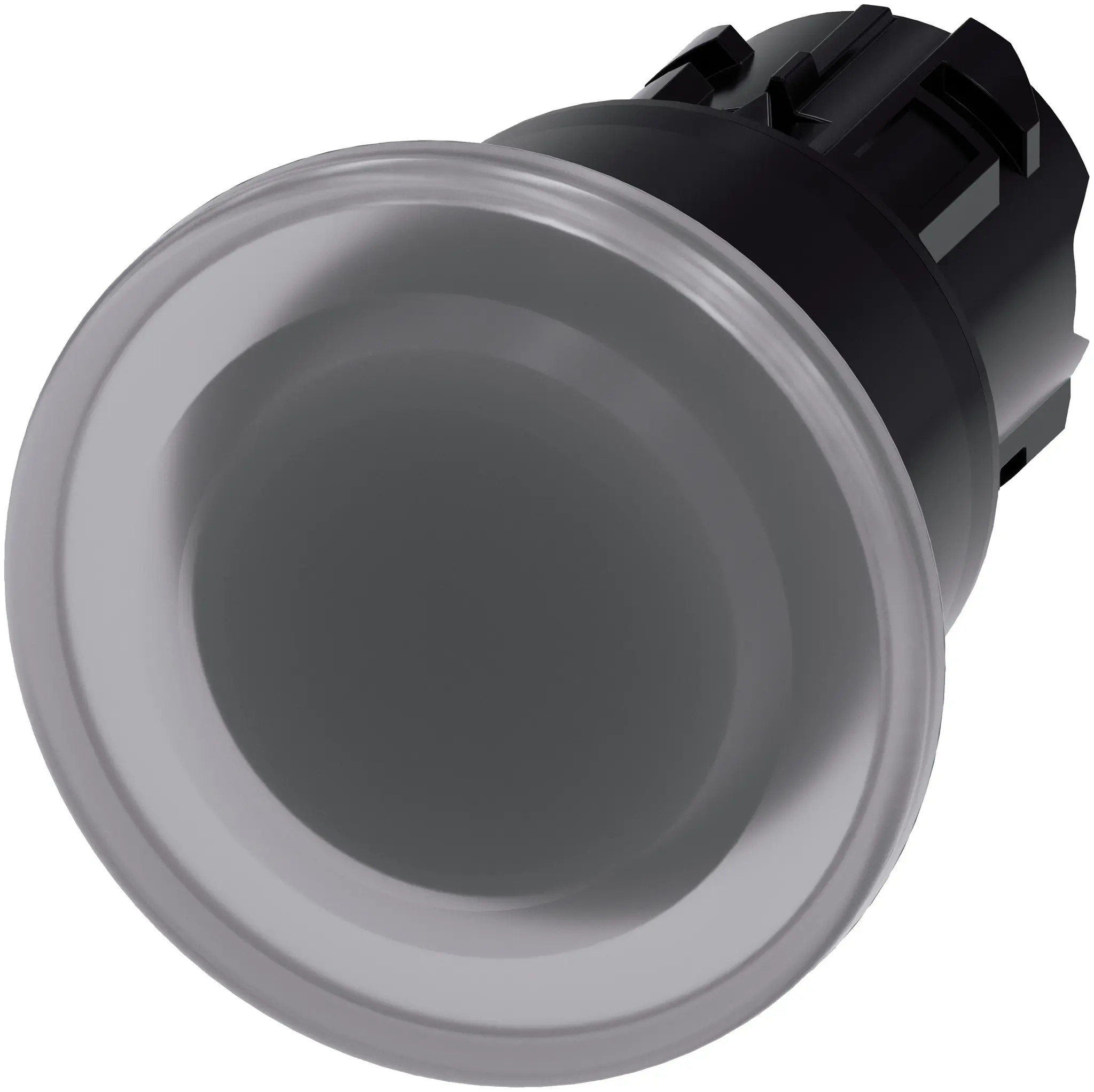 Produktfoto 1 von Siemens 3SU1 Drucktastenkopf Ø 22 mm, lichtdurchlässig Rastend Rund Rund Kunststoff, IP66
