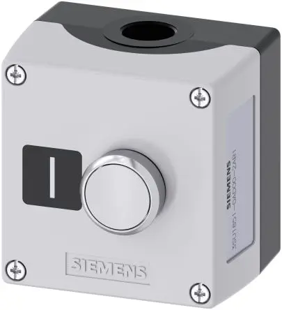 Produktfoto 1 von Siemens SIRIUS ACT 3SU18 Steuerstation-Schalter Weiß Metall, IP69, IP67, IP66 Kunststoff Grau Ø 22 mm I