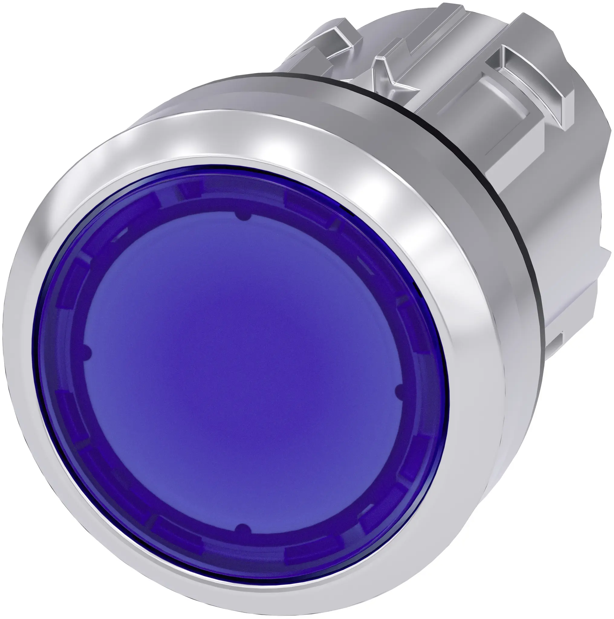 Produktfoto 1 von Siemens SIRIUS ACT Druckschalter Ø 22 mm, Blau Rastend Rund Rund Kunststoff, IP66