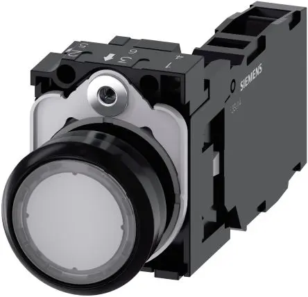 Produktfoto 1 von Siemens SIRIUS ACT 3SU11 Druckschalter Trennplatte Ø 22 mm, SPST lichtdurchlässig, IP66, IP67, IP69K
