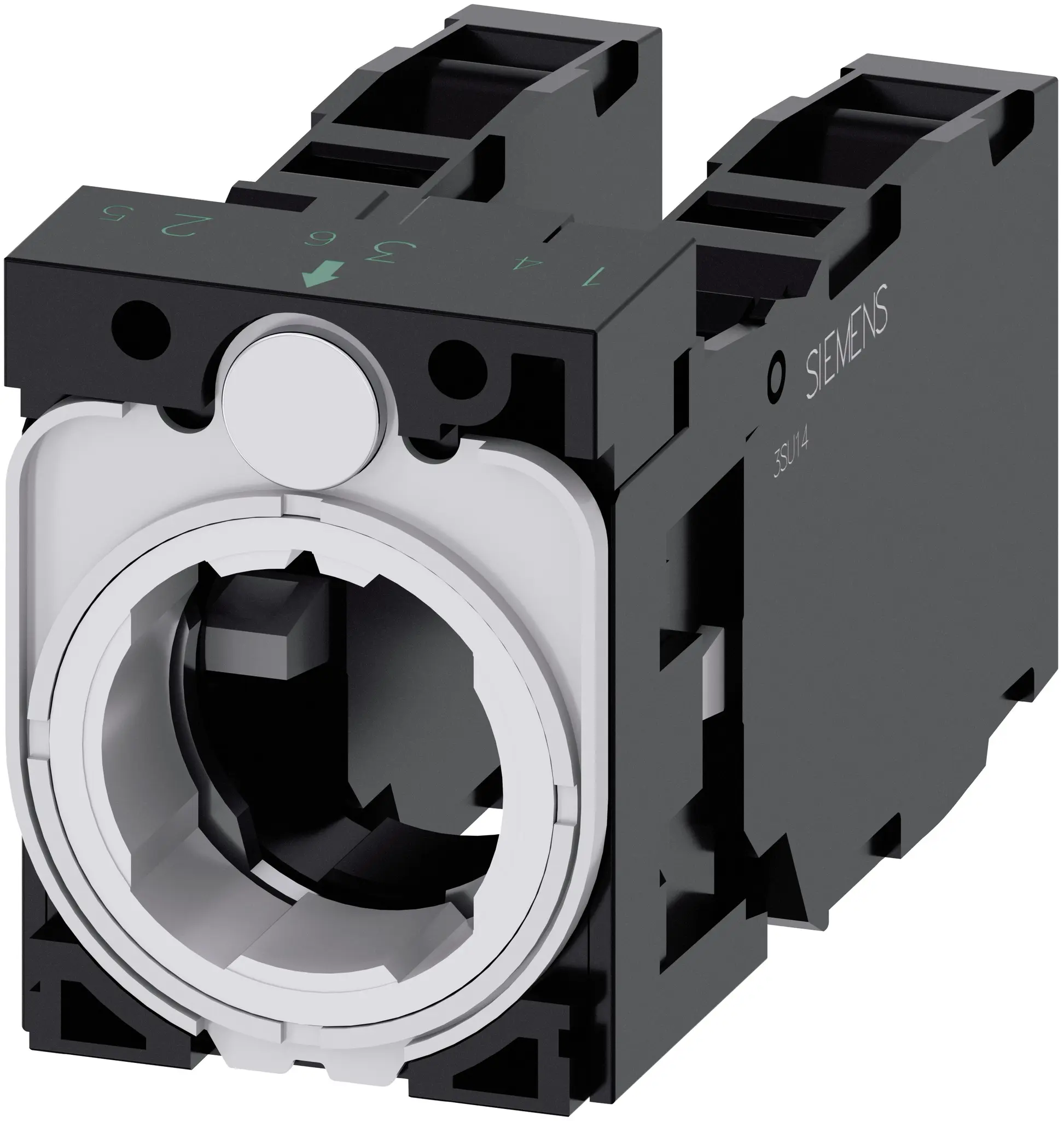 Produktfoto 1 von Siemens SIRIUS ACT 3SU15 Kontaktblock 2 Schließer / 2 Öffner 5 ... 500V Schraubanschluss