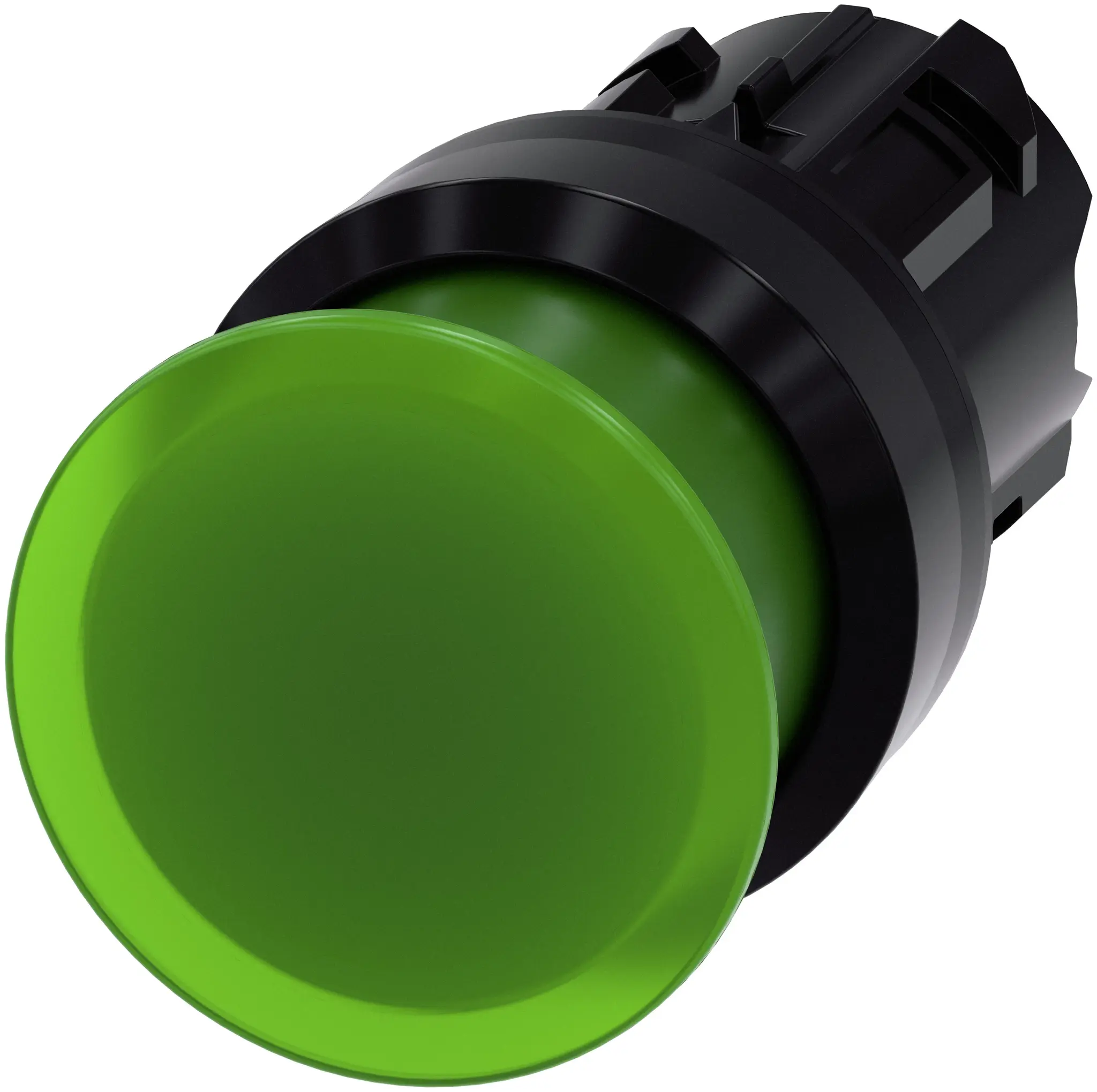 Produktfoto 1 von Siemens SIRIUS ACT Drucktastenkopf Ø 22 mm, Grün Tastend Rund Rund Kunststoff, IP66