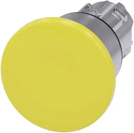 Produktfoto 1 von Siemens SIRIUS ACT Drucktastenkopf Ø 22 mm, Gelb Rastend Rund Rund Kunststoff, IP66