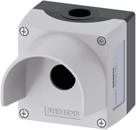Produktfoto 1 von Siemens SIRIUS ACT 3SU18 Drucktastengehäuse x Ø 22 mm, Grau, Metall, IP67, IP69, IP66