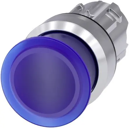 Produktfoto 1 von Siemens SIRIUS ACT Drucktastenkopf Ø 22 mm, Blau Tastend Rund Rund Kunststoff, IP66