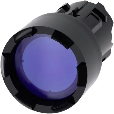 Produktfoto 1 von Siemens SIRIUS ACT Drucktastenkopf Ø 22 mm, Blau Tastend Rund Rund Kunststoff, IP66