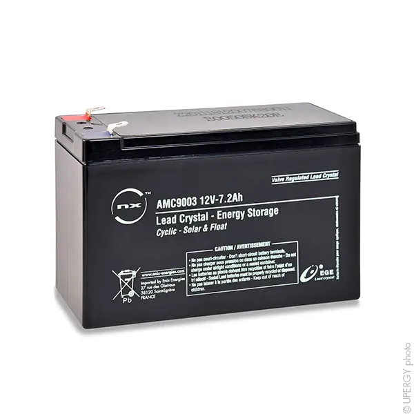 ENIX Energies Abgedichteter Bleiakku, 12V / 7.2Ah, Faston F2-Anschluss