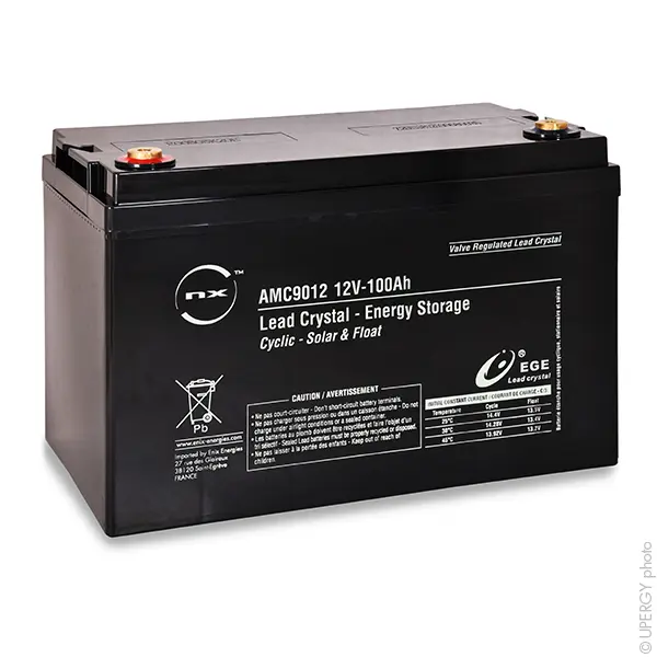 Produktfoto 1 von ENIX Energies Abgedichteter Bleiakku, 12V / 100Ah, Standard-Anschluss