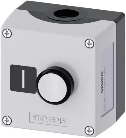 Produktfoto 1 von Siemens Drück-Verriegelung SIRIUS ACT 3SU18 Steuerstation-Schalter 1 Schließer Weiß Kunststoff, IP67, IP69, IP66
