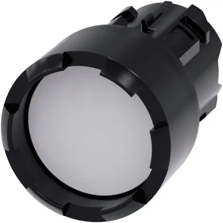 Produktfoto 1 von Siemens SIRIUS ACT Drucktastenkopf Ø 22 mm, Weiß Tastend Rund Rund Kunststoff, IP66