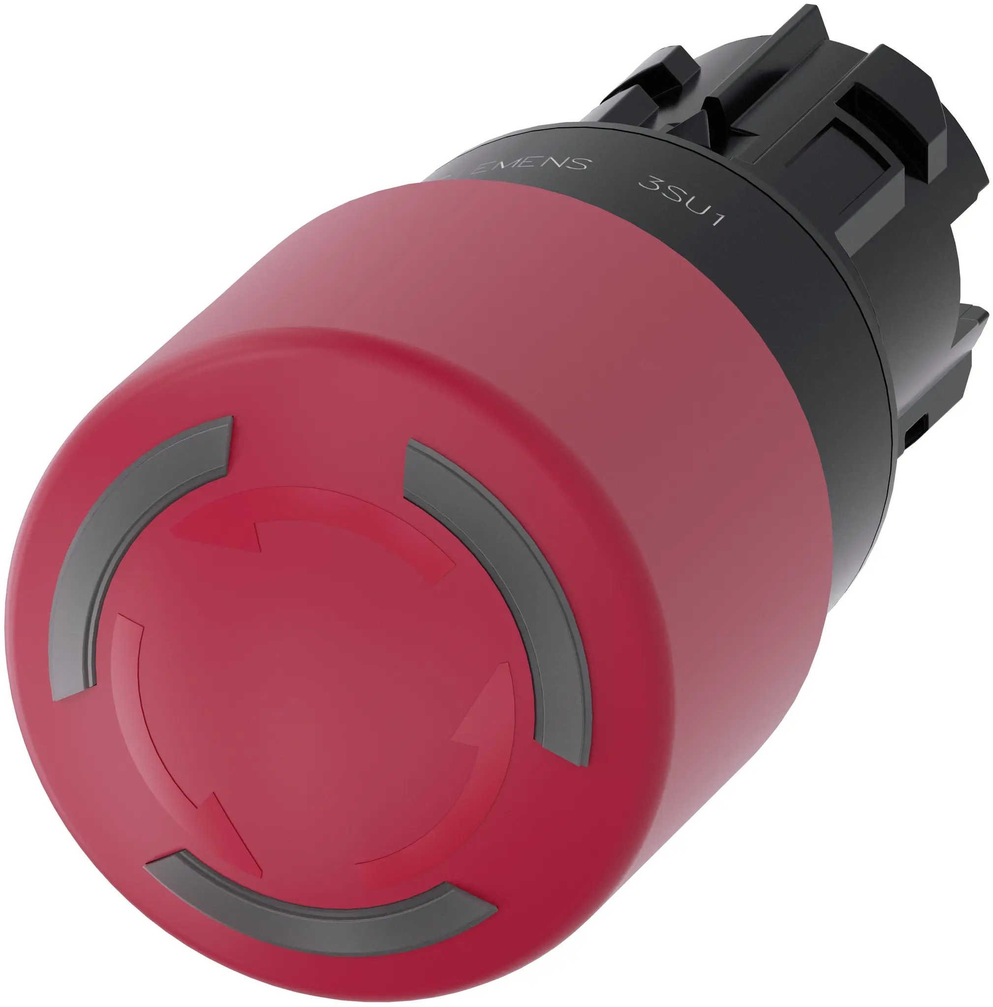 Produktfoto 1 von Siemens SIRIUS ACT 3SU10 Not-Aus-Schalter, 22 mm, Drehfreigabe, Pilzkopf, Kunststoff, IP66, IP69, IP40 beleuchtet