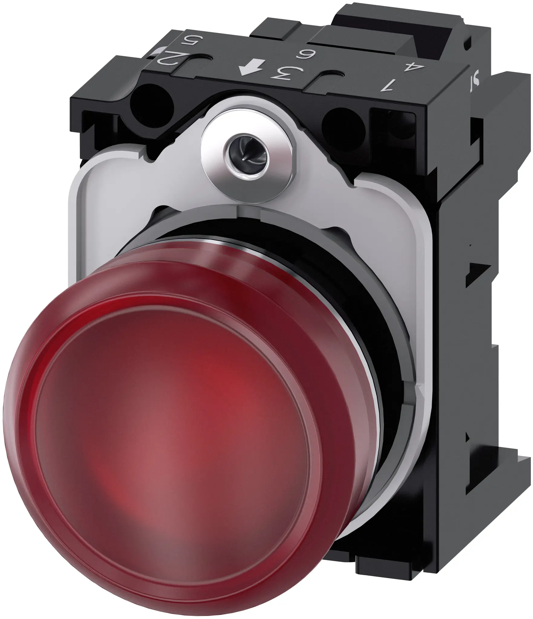 Siemens Leuchtmelder SIRIUS ACT 3SU11, 110V ac Rot, Ausschnitt-Ø 22mm LED Tafelmontage