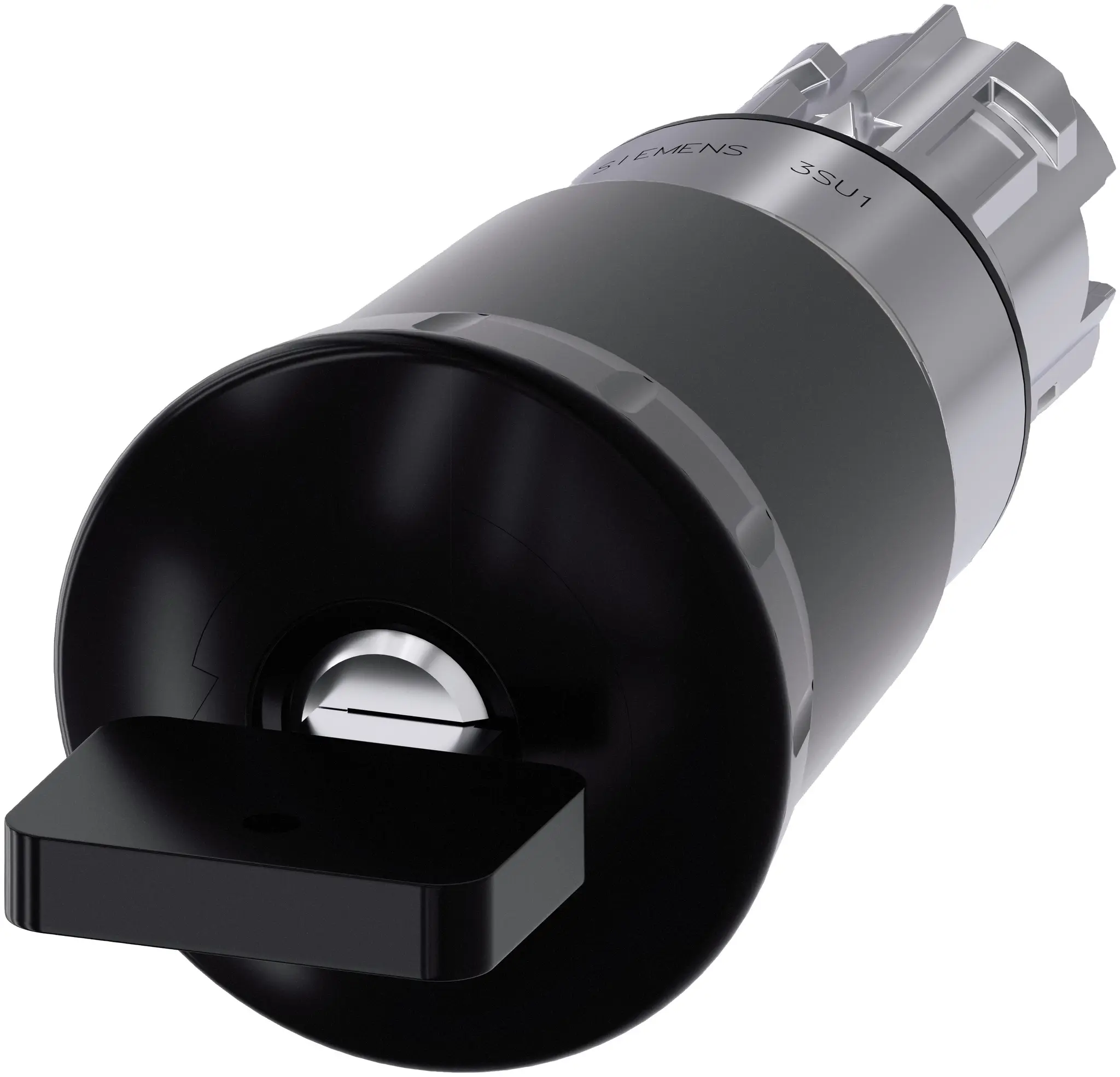 Produktfoto 1 von Siemens SIRIUS ACT Drucktastenkopf Ø 22 mm, Schwarz Rastend Rund Rund Kunststoff, IP66