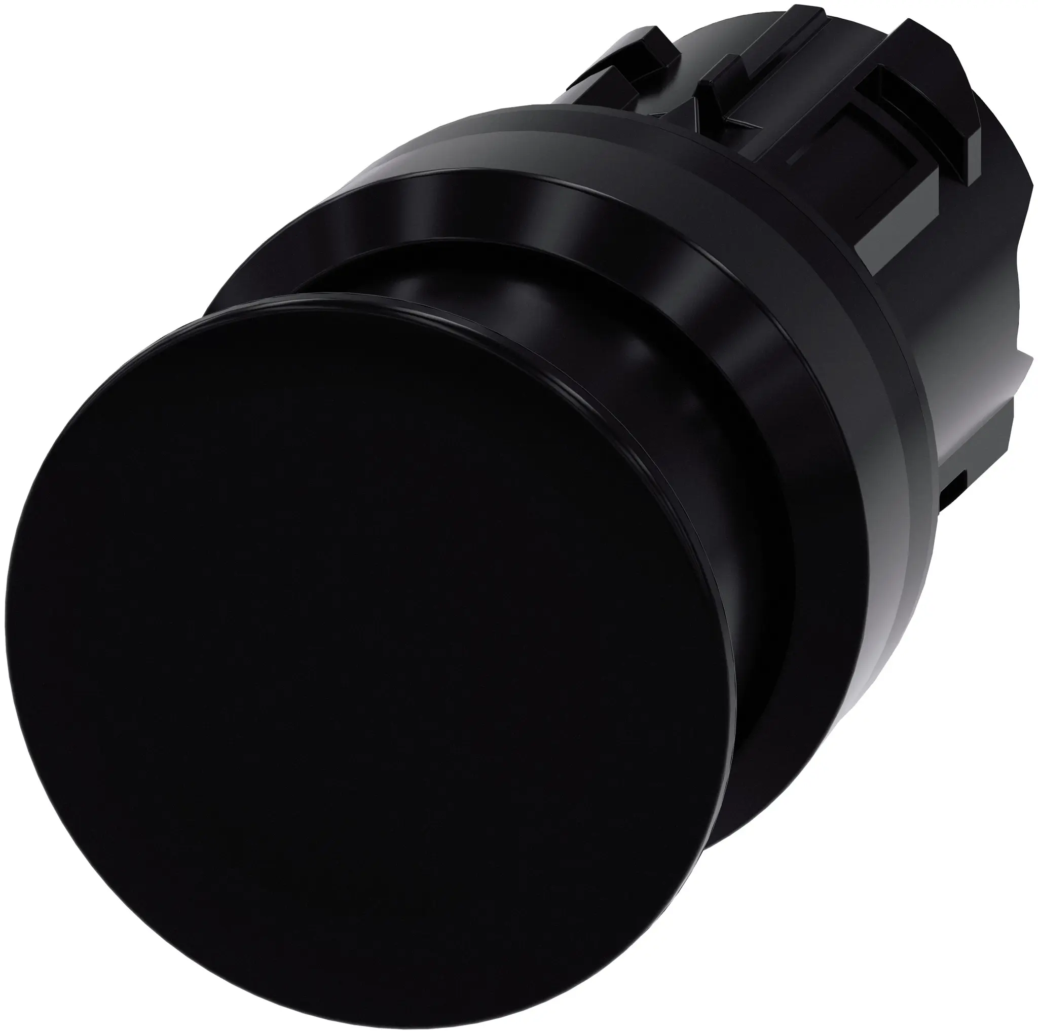 Produktfoto 1 von Siemens SIRIUS ACT Drucktastenkopf Ø 22 mm, Schwarz Tastend Rund Rund Kunststoff, IP66