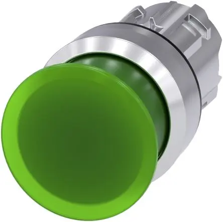 Produktfoto 1 von Siemens SIRIUS ACT Drucktastenkopf Ø 22 mm, Grün Tastend Rund Rund Kunststoff, IP66
