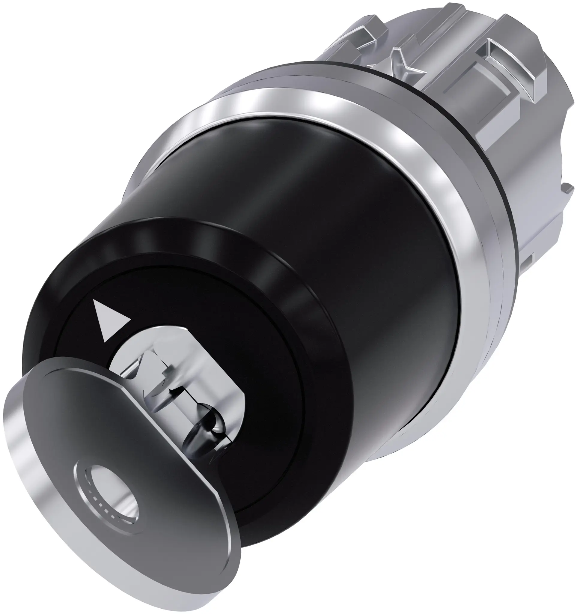 Produktfoto 1 von Siemens SIRIUS ACT 3SU10 Schlüsselschalterkopf 22 mm 2 Positionen Rastend IP66, IP40, IP69K