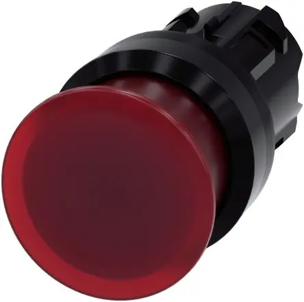 Produktfoto 1 von Siemens SIRIUS ACT Drucktastenkopf Ø 22 mm, Rot Tastend Rund Rund Kunststoff, IP66