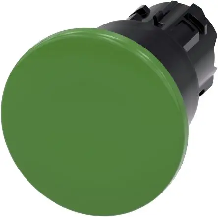 Produktfoto 1 von Siemens SIRIUS ACT Drucktastenkopf Ø 22 mm, Grün Rastend Rund Rund Kunststoff, IP66
