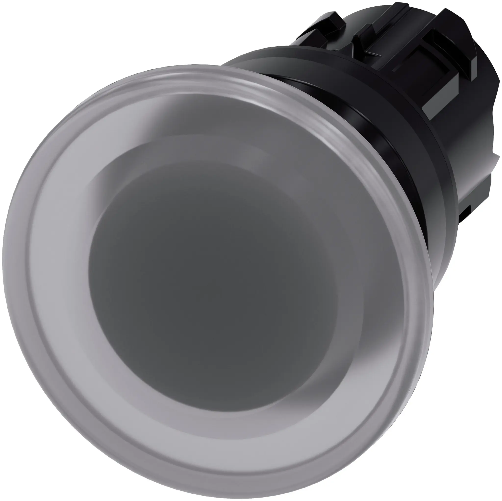 Produktfoto 1 von Siemens SIRIUS ACT Drucktastenkopf Ø 22 mm, lichtdurchlässig Tastend Rund Rund Kunststoff, IP66