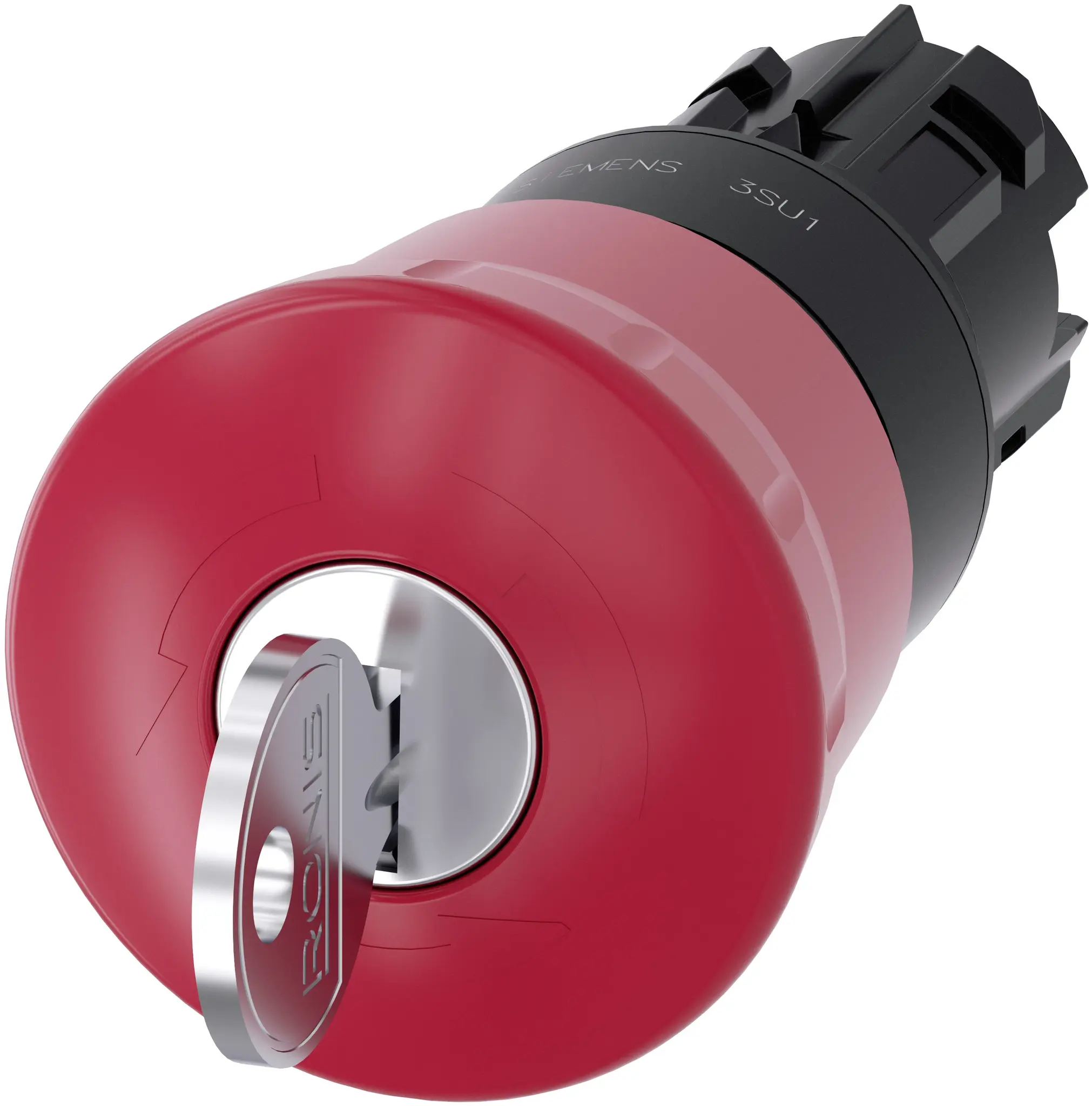 Produktfoto 1 von Siemens SIRIUS ACT 3SU10 Not-Aus-Schalter, 22 mm, Schlüsselentriegelung, Pilzkopf, Kunststoff, IP69, IP66, IP40