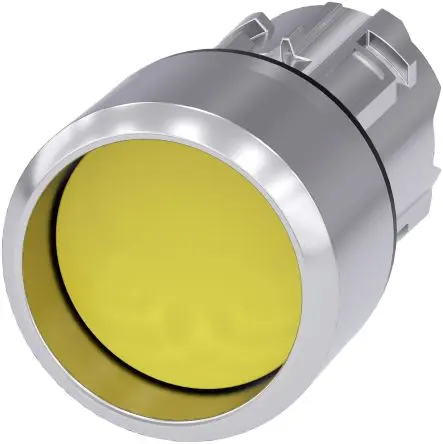 Produktfoto 1 von Siemens SIRIUS ACT Drucktastenkopf Ø 22 mm, Gelb Tastend Rund Rund Kunststoff, IP66