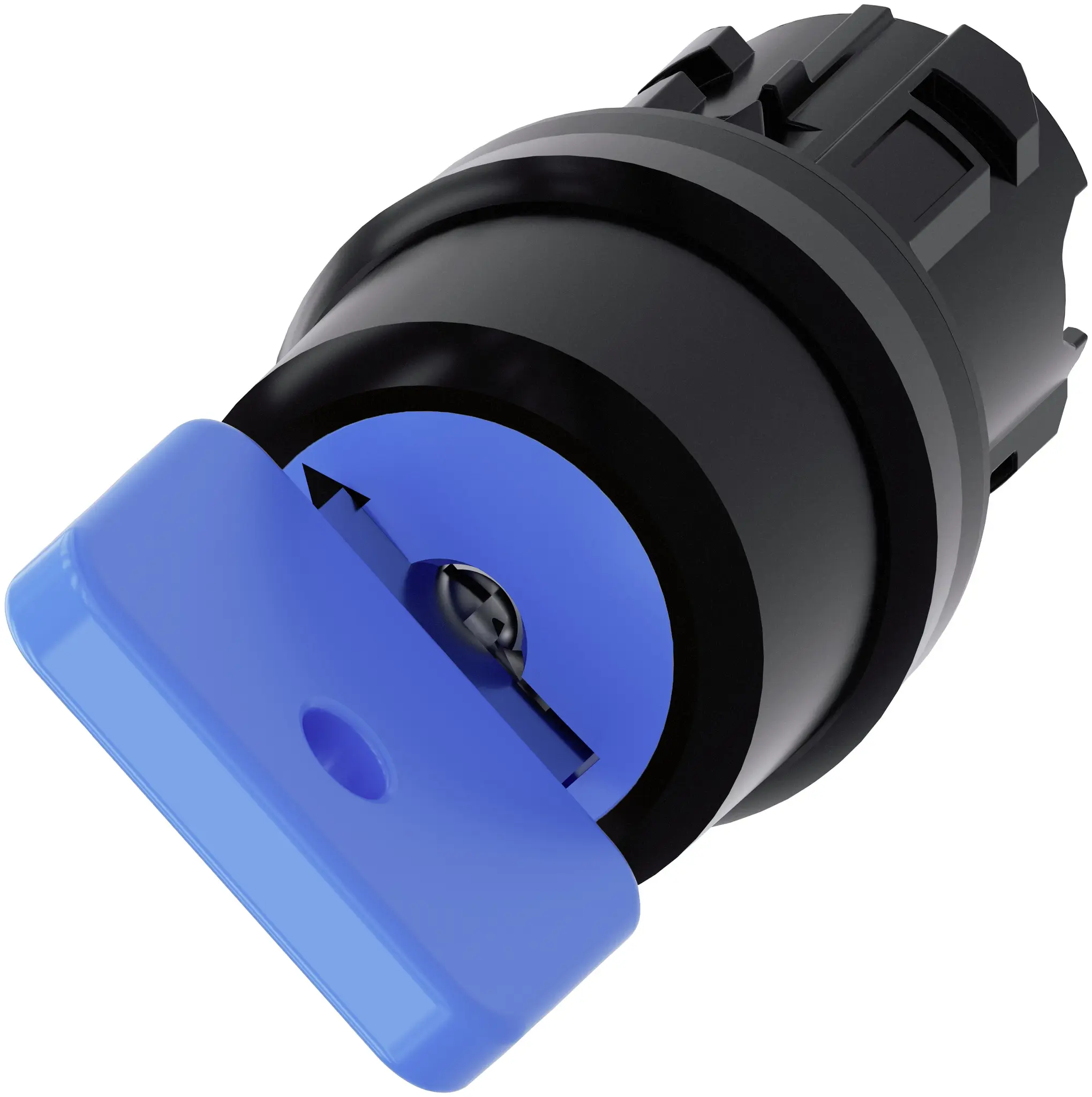Produktfoto 1 von Siemens SIRIUS ACT 3SU10 Schlüsselschalterkopf 22 mm 2 Positionen Tastend IP69K, IP66, IP40