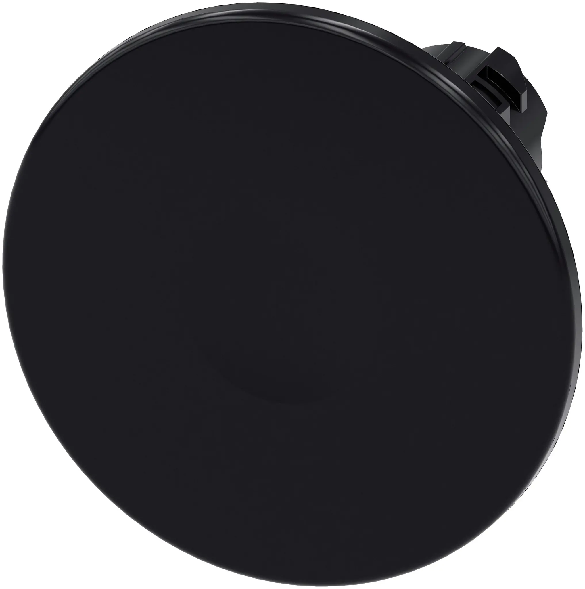 Produktfoto 1 von Siemens 3SU1 Drucktastenkopf Ø 22 mm, Schwarz Rastend Rund Rund Kunststoff, IP66