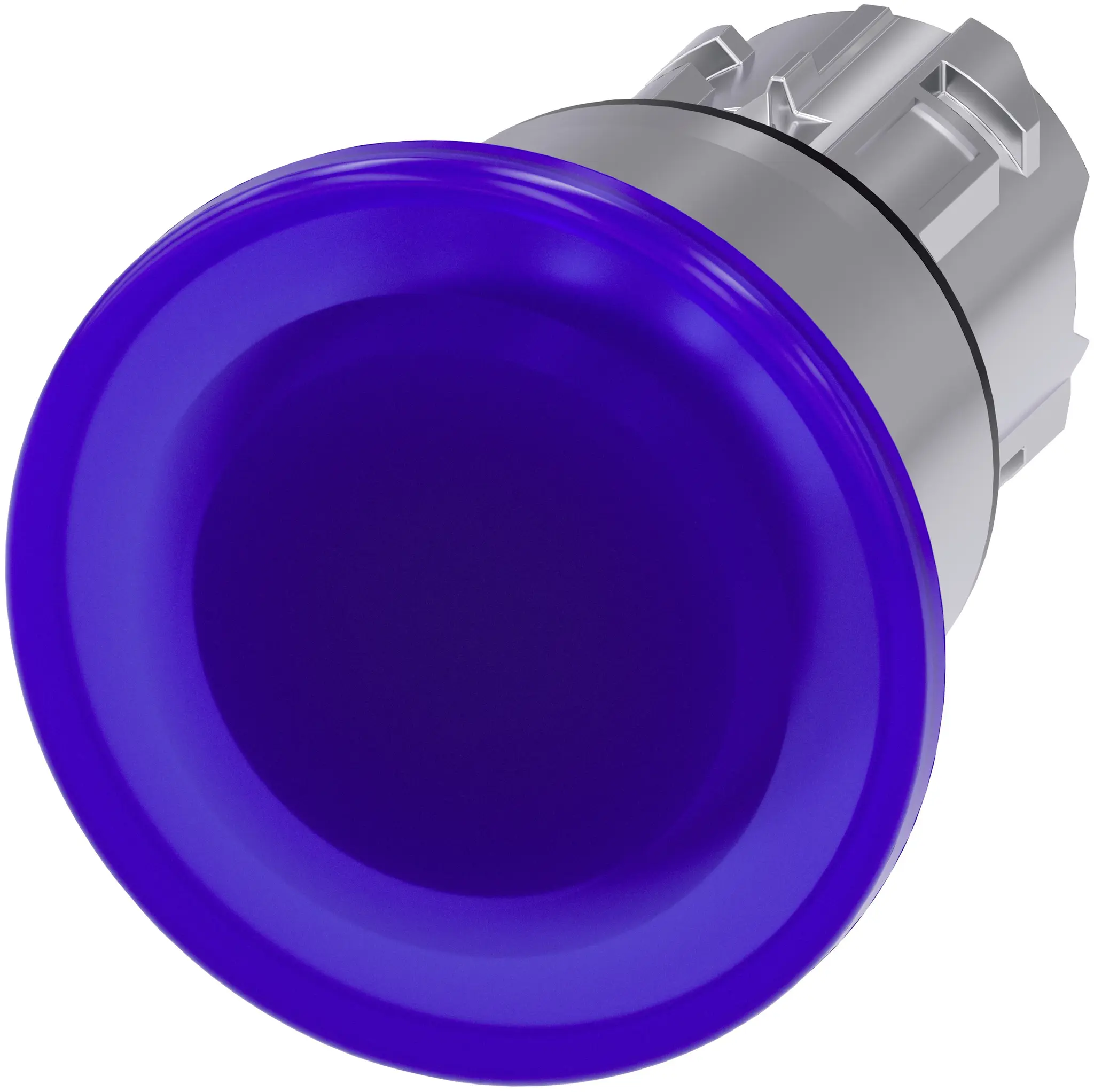 Produktfoto 1 von Siemens SIRIUS ACT Drucktastenkopf Ø 22 mm, Blau Rastend Rund Rund Kunststoff, IP66