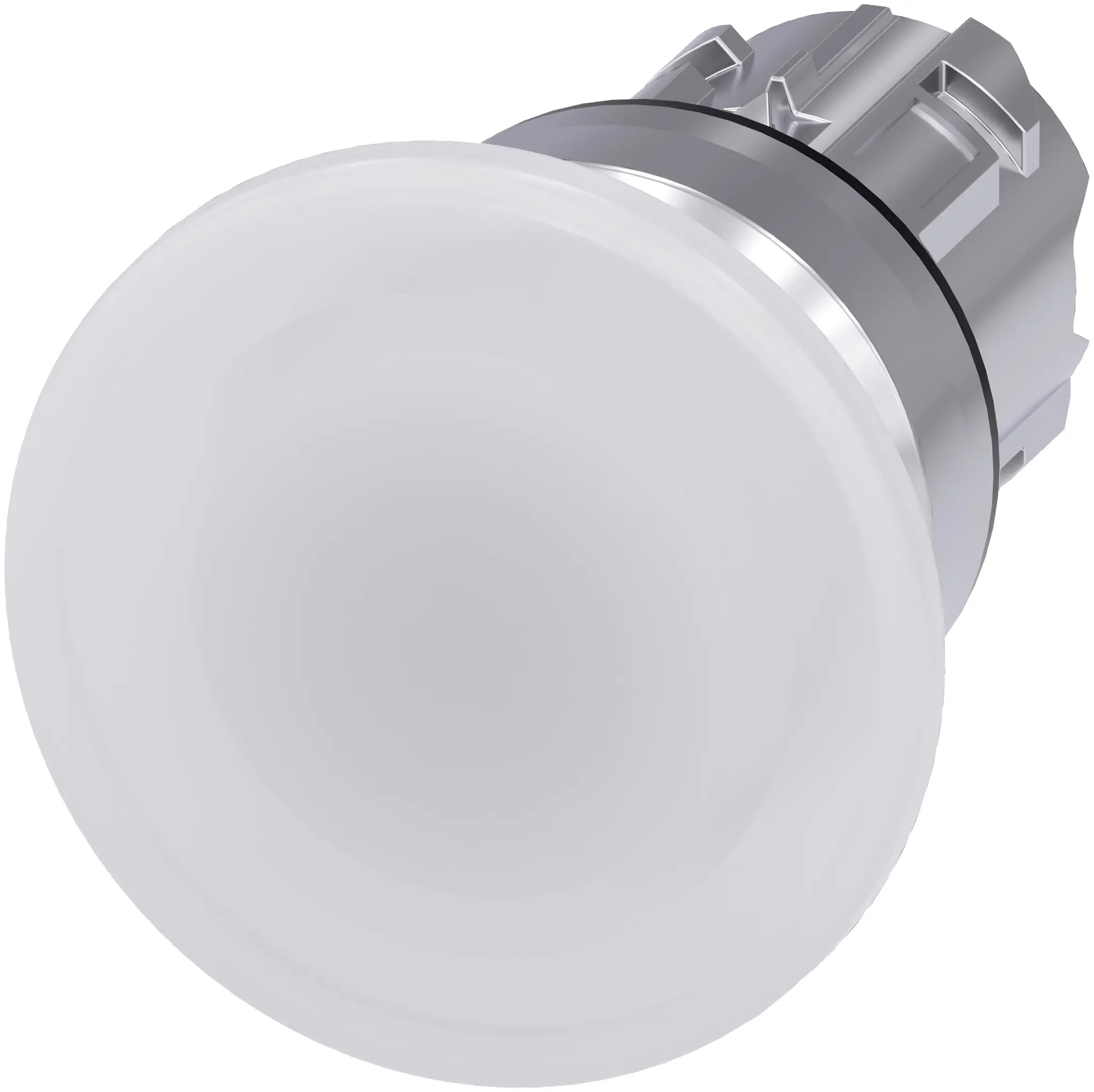 Produktfoto 1 von Siemens SIRIUS ACT Drucktastenkopf Ø 22 mm, Weiß Tastend Rund Rund Kunststoff, IP66