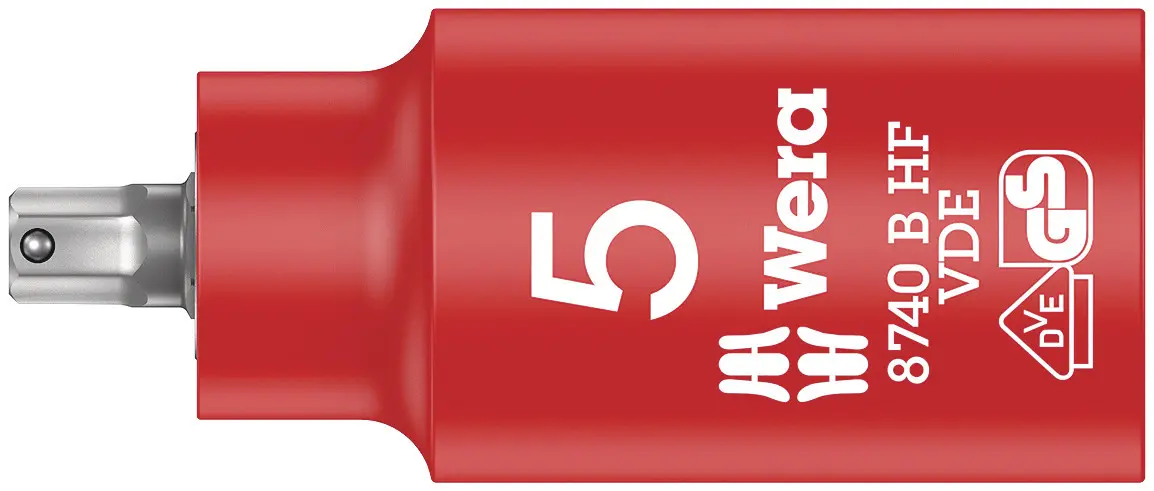 Produktfoto 1 von Wera 3/8 in Bit Buchse SW 5 mm Sechskant VDE 1000V zugelassen x 55 mm