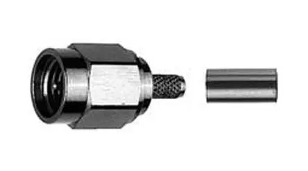 Produktfoto 1 von Telegärtner SMA Stecker Koaxialsteckverbinder SMA-Steckverbinder, Kabel, für RG58C/U-Kabel, 50 Ω Crimpbefestigung,