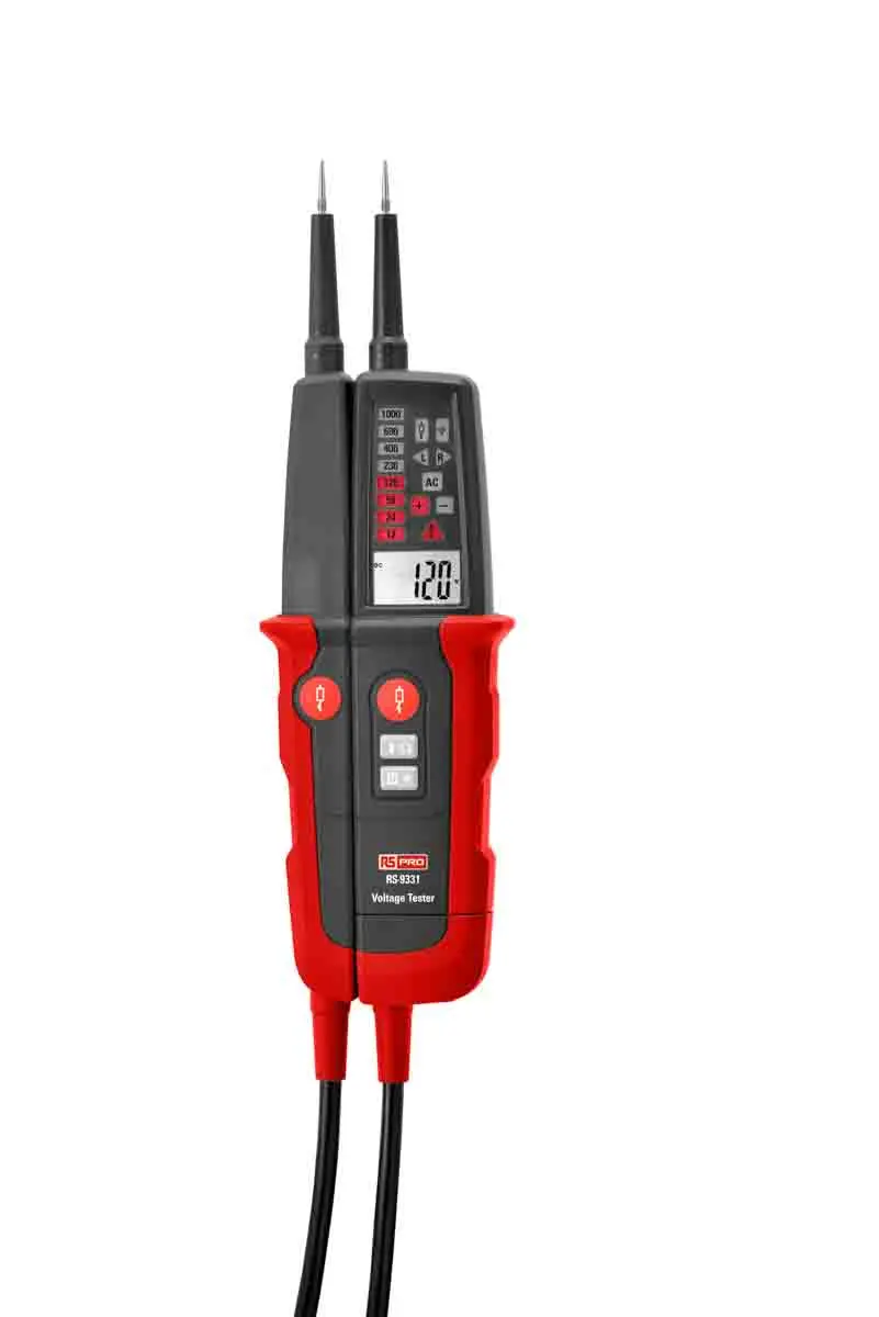 Produktfoto 1 von RS PRO LCD Spannungsprüfer, CAT III 1000V