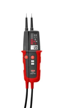 Produktfoto 1 von RS PRO LCD Spannungsprüfer, 1000V ac/dc max. Batterie CAT IV, CAT III, DKD/DAkkS-kalibriert