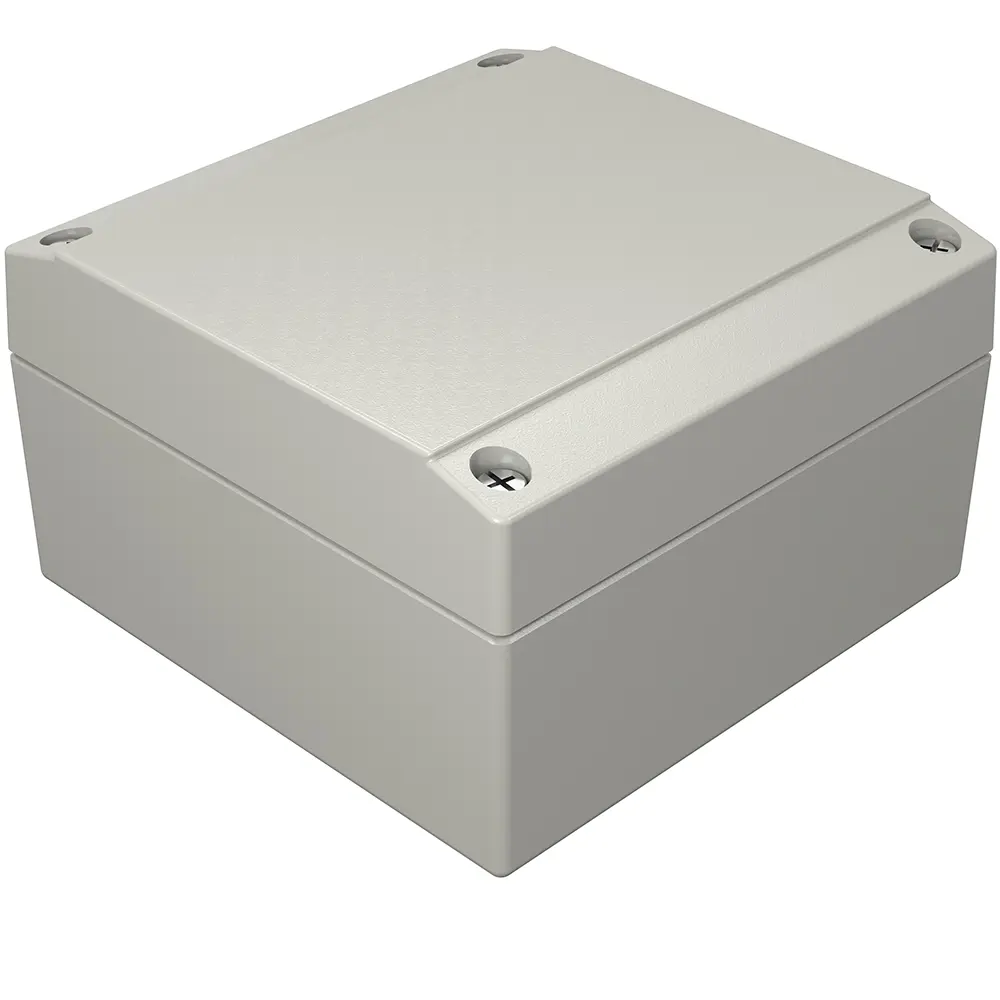 Produktfoto 1 von Rose Aluform; Gehäuse; Aluminiumdruckguss; Grau; IK09 IP66 Breite 100 mm Höhe 61 mm Länge 100 mm
