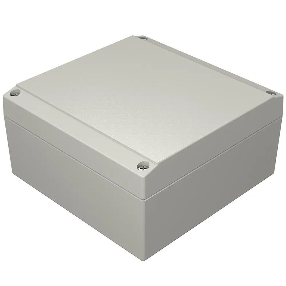 Produktfoto 1 von Rose Aluform; Gehäuse; Aluminiumdruckguss; Grau; IK09 IP66 Breite 140 mm Höhe 71 mm Länge 140 mm
