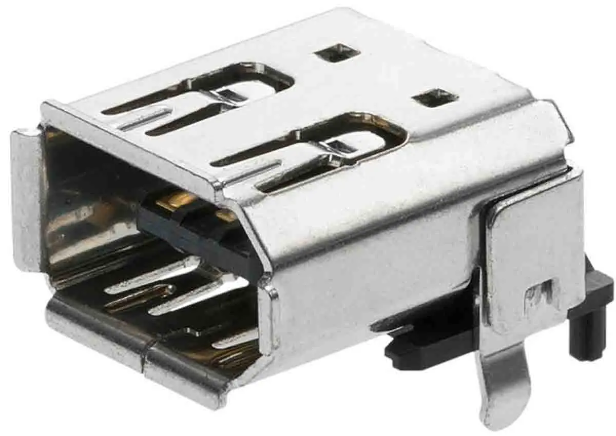 Produktfoto 1 von Molex Firewire- Steckverbinder 53462, 6-polig, gewinkelt, SMD Buchse