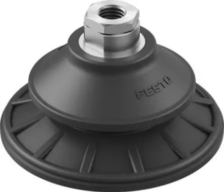 Produktfoto 1 von Nitrilkautschuk (NBR) Balg Vakuumschale, Festo Serie OGVM, Ø 100 mm G 1/4, Haltekraft 379 N