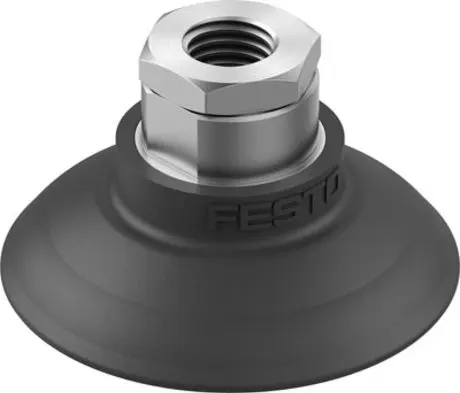 Produktfoto 1 von Nitrilkautschuk (NBR) Rund Vakuumschale, Festo Serie OGVM, Ø 60 mm G 1/4, Haltekraft 143 N