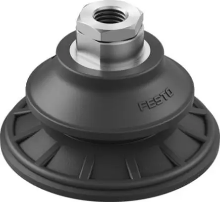 Produktfoto 1 von Nitrilkautschuk (NBR) Balg Vakuumschale, Festo Serie OGVM, Ø 80 mm G 1/4, Haltekraft 246 N