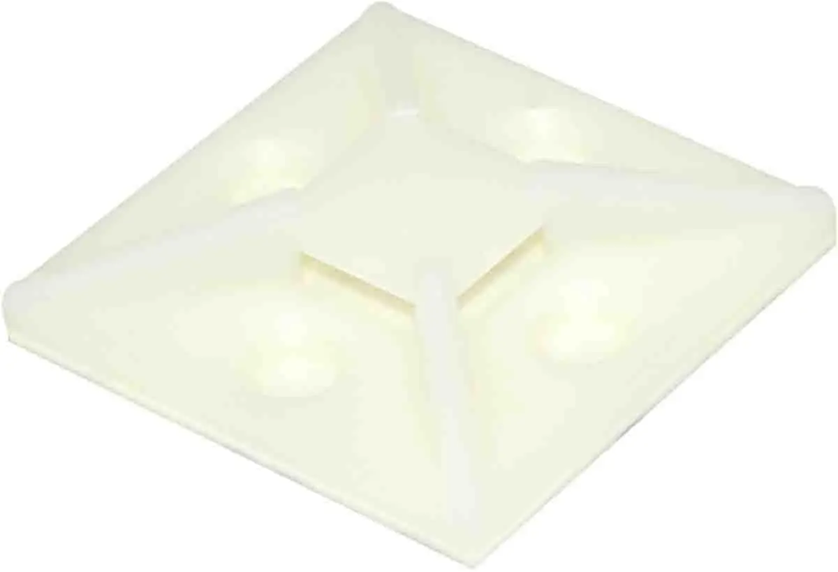 RS PRO Befestigungssockel, Nylon 6.6 Natur 38.5 mm x 10.2 mm Kabelbinder x 38.5 mm für 7.6 mm