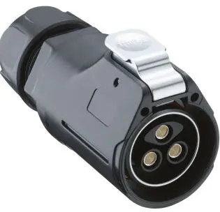 Produktfoto 1 von Lumberg 02 28 mm Rundsteckverbinder Stecker 3-polig Buchse 50A Kabel IP40