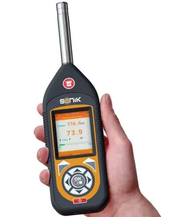 Produktfoto 1 von Castle Sonik GA142SE Class 1 Datenloggerfunktion TFT Schallpegelmessgerät 25 dB 143 dB 20 kHz IEC 61672-1:2002 Klasse 1