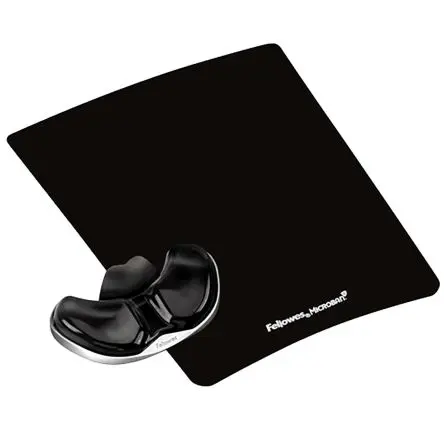 Produktfoto 1 von Fellowes Gel Mauspad Handgelenkauflage Schwarz, 19.1 mm x 279.4 mm x 228.6mm